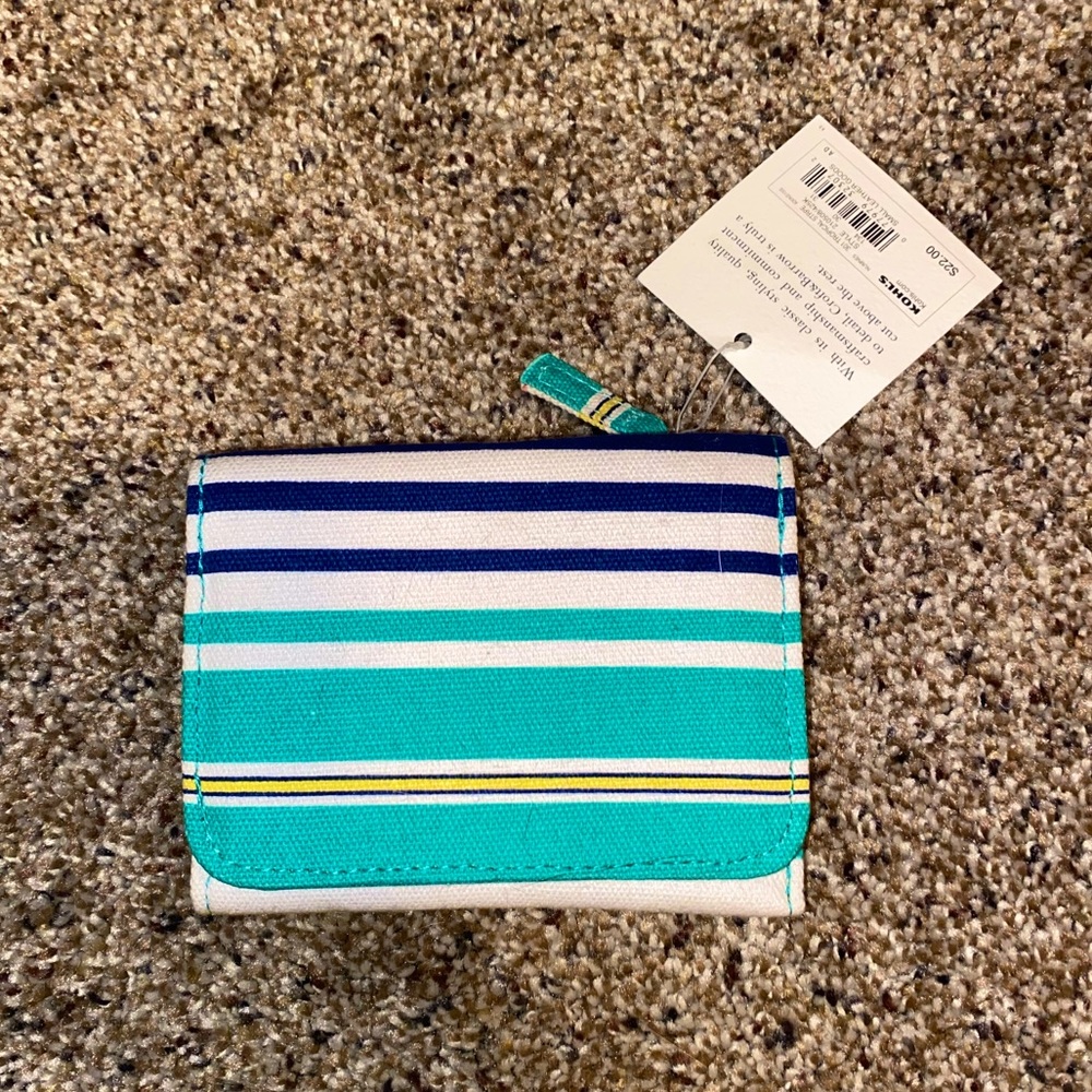 NWT Croft&Barrow striped Wallet
